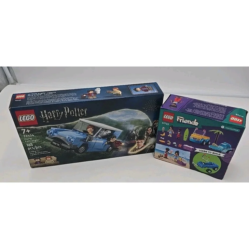 NEW LEGO Harry Potter 76424 Flying Ford Anglia‎ + LEGO Friends 41725 Beach Van